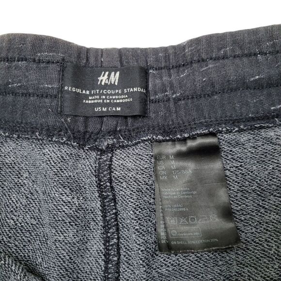 2/$20 H&M Regular Fit Black & White Shorts Pants Size: M - Picture 4 of 9